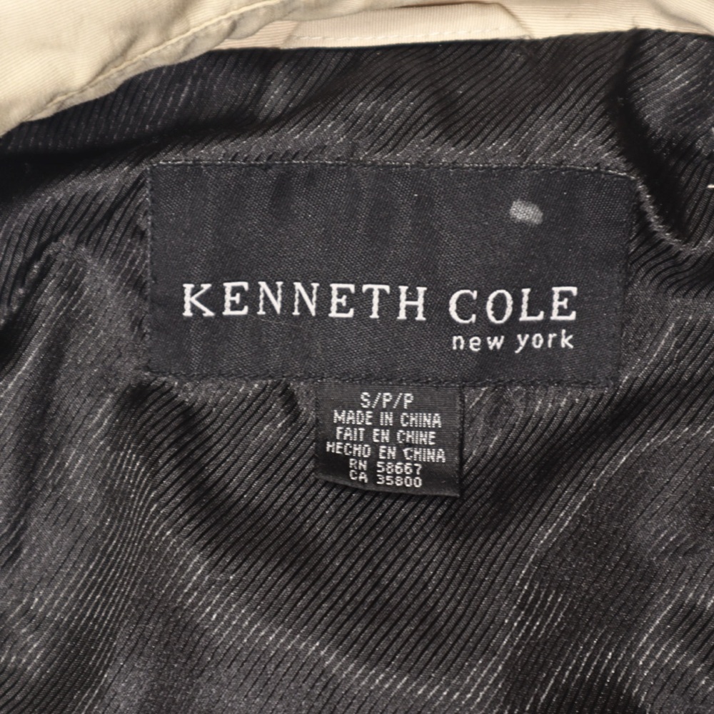 Kenneth Cole‎ Jacket Utility Windbreaker Nylon Men Size S/P/P Beige - Picture 10 of 13